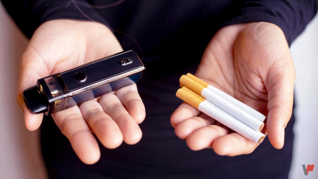 مخاطر السجائر الإلكترونية مقارنةً بالتدخين التقليدي