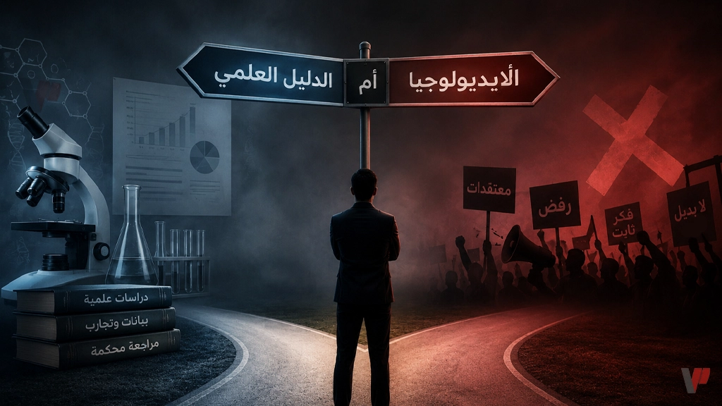 الدليل العلمي أم الأيديولوجيا